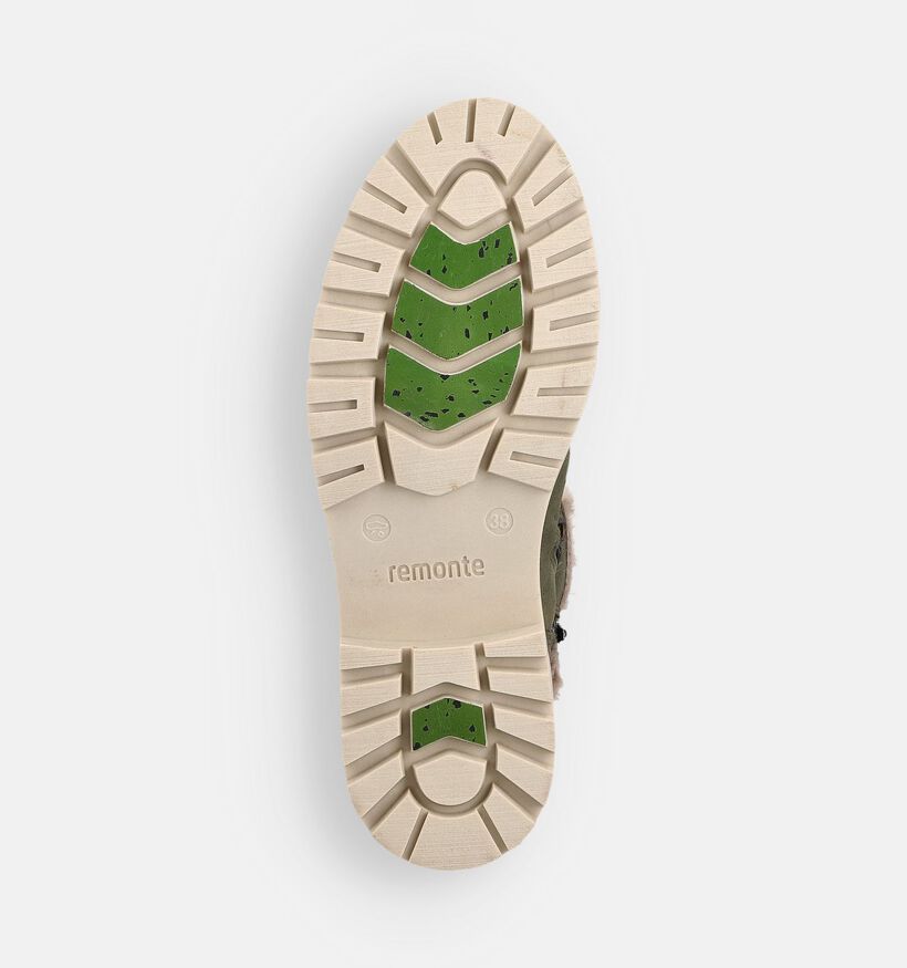 Remonte Boots à lacets en Vert kaki pour femmes (363561) - pour semelles orthopédiques