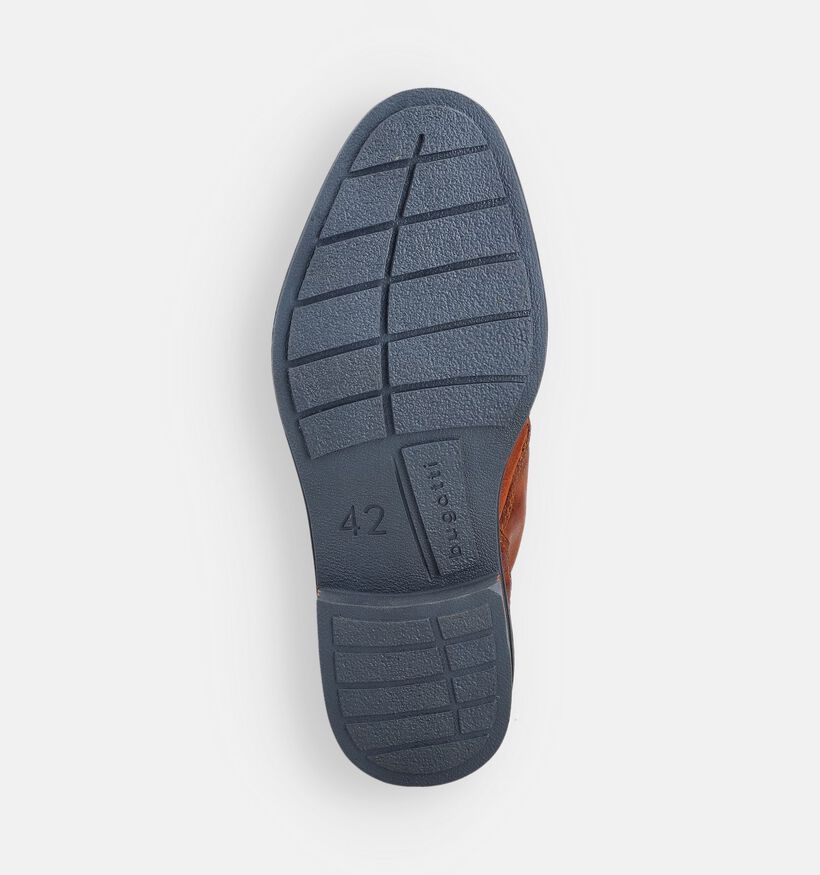 Bugatti Boots à lacets en Cognac pour hommes (363798)