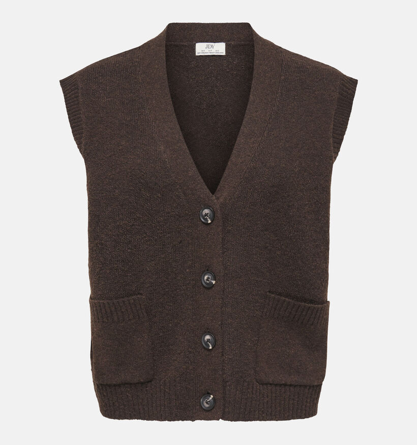 JDY Super Life Gilet en Brun fonc&eacute; pour femmes (378338)