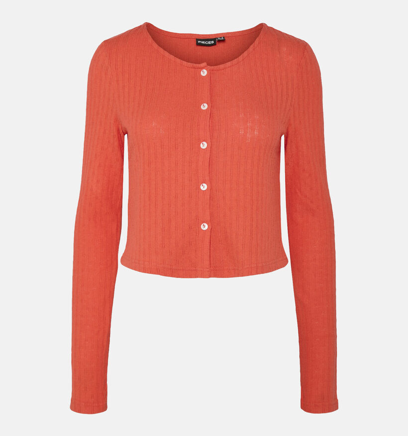 Pieces Sourtney Rode Cardigan met knopen voor dames (352474)
