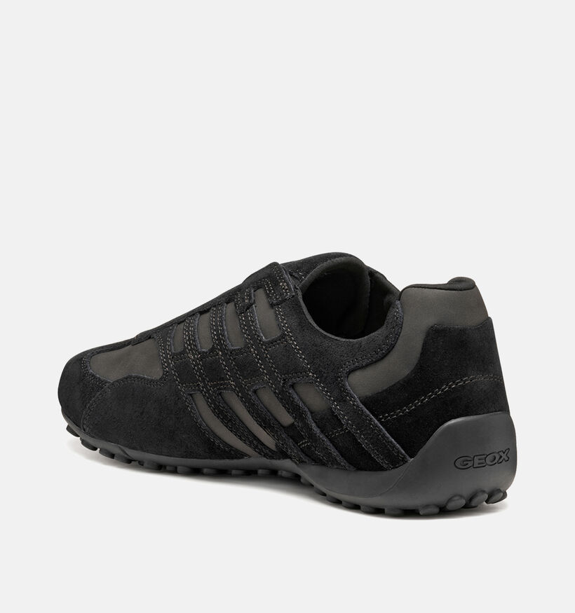 Geox U Snake Chaussures plates en Noir pour hommes (360119) - pour semelles orthopédiques