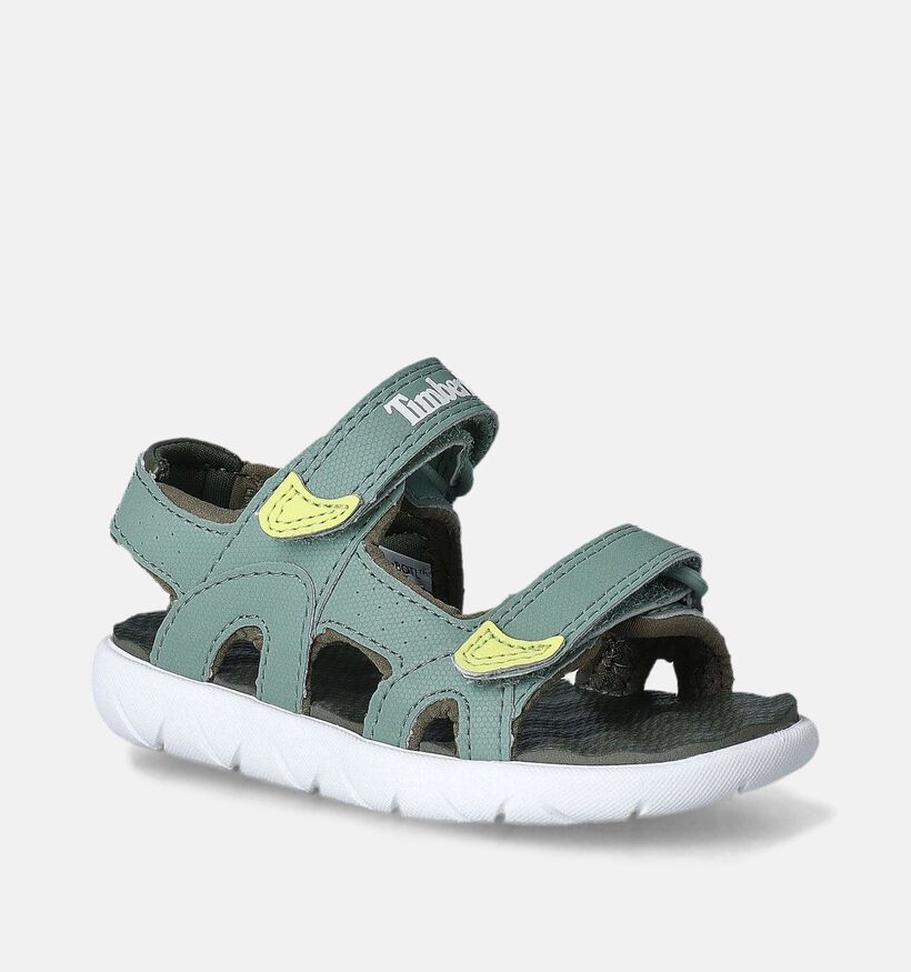 Timberland Perkins Row Backstrap Sandales en Vert pour filles, garçons (352625)