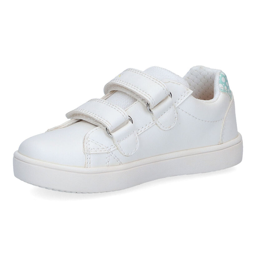 Geox Kathe Witte Velcroschoenen in kunstleer (311009)