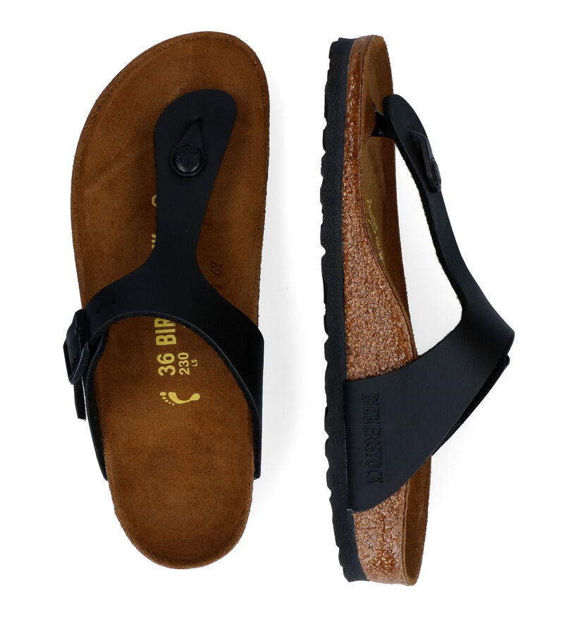 Birkenstock Gizeh Zwarte Teenslippers voor jongens (338075)