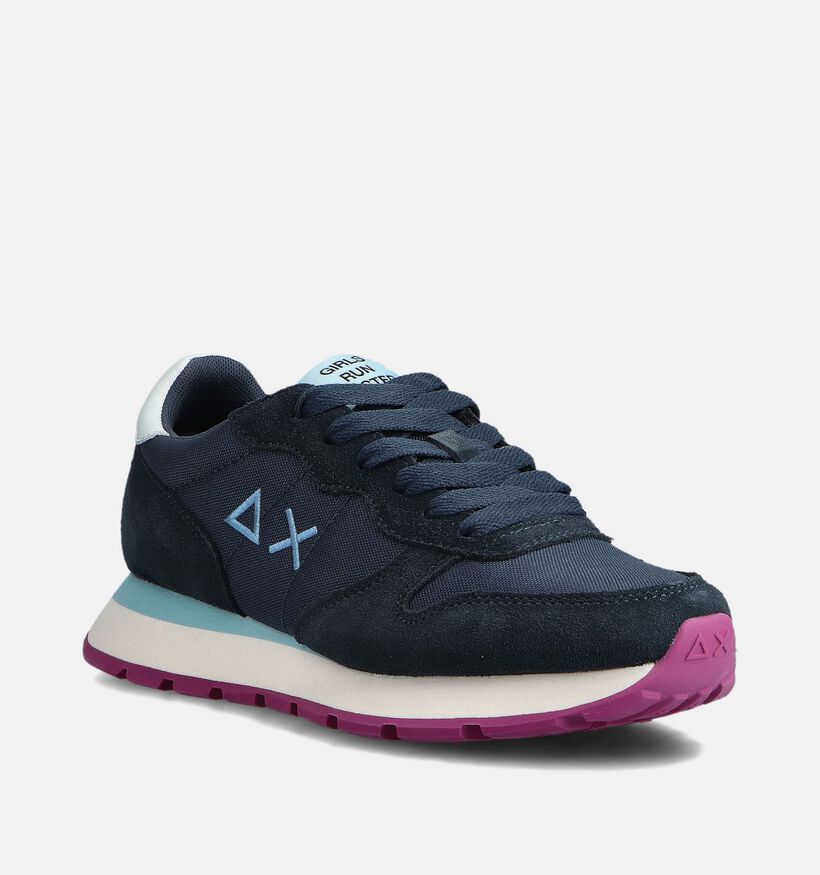 Sun68 Ally Solid Blauwe Sneakers voor dames (361894) - geschikt voor steunzolen