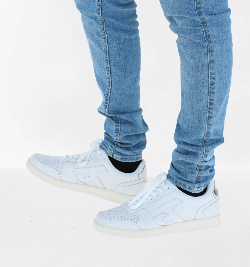 Faguo Hazel Witte Sneakers in leer (289026)