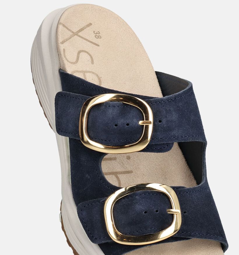 Xsensible Mykonos Blauwe Slippers voor Steunzolen voor dames (373022) - geschikt voor steunzolen