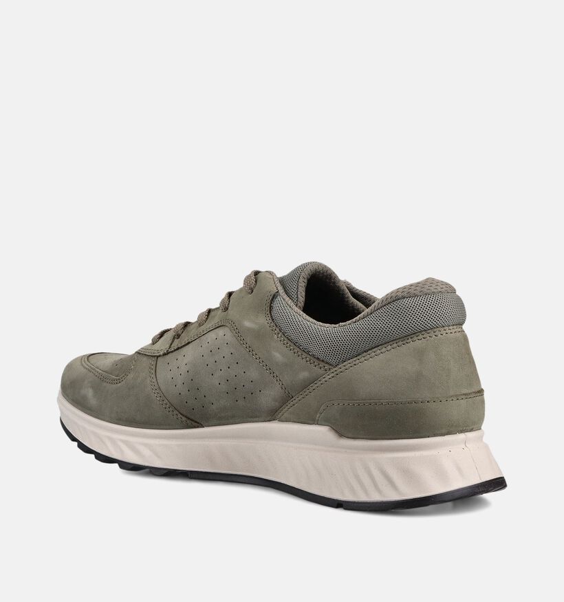 ECCO Exostride Kakigroene Veterschoenen voor heren (369744) - geschikt voor steunzolen