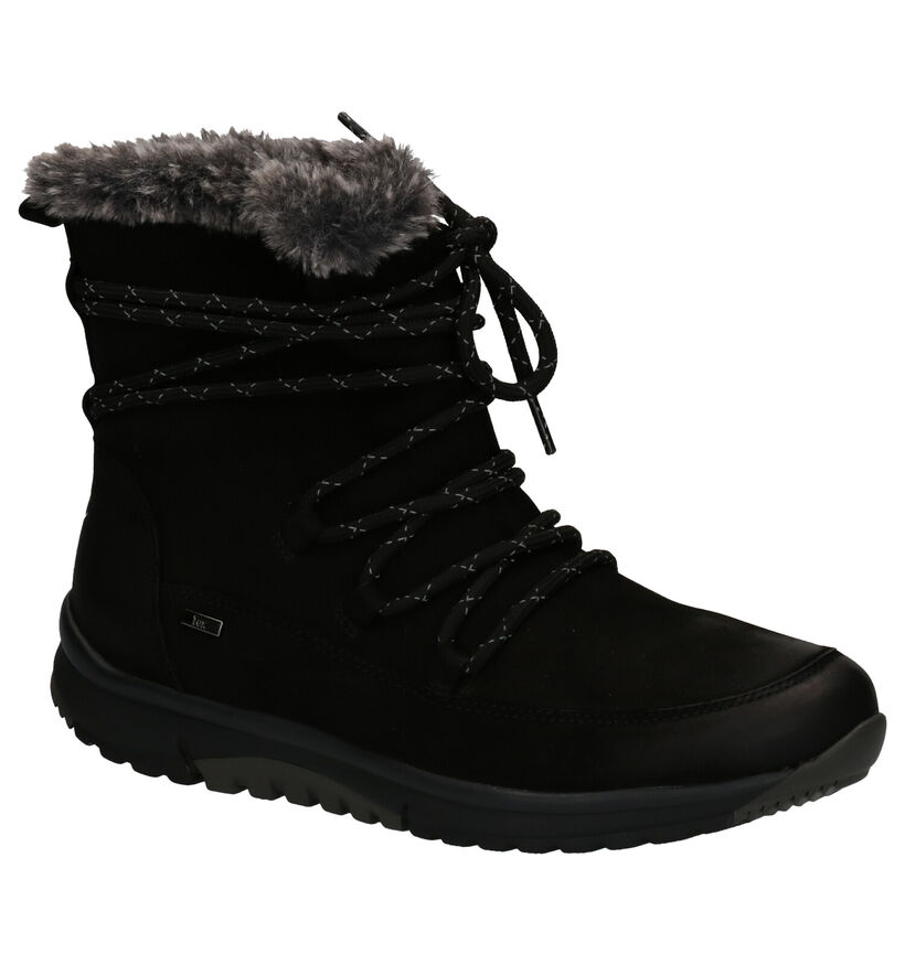 Gabor Rollingsoft Boots en Noir en daim (260193)