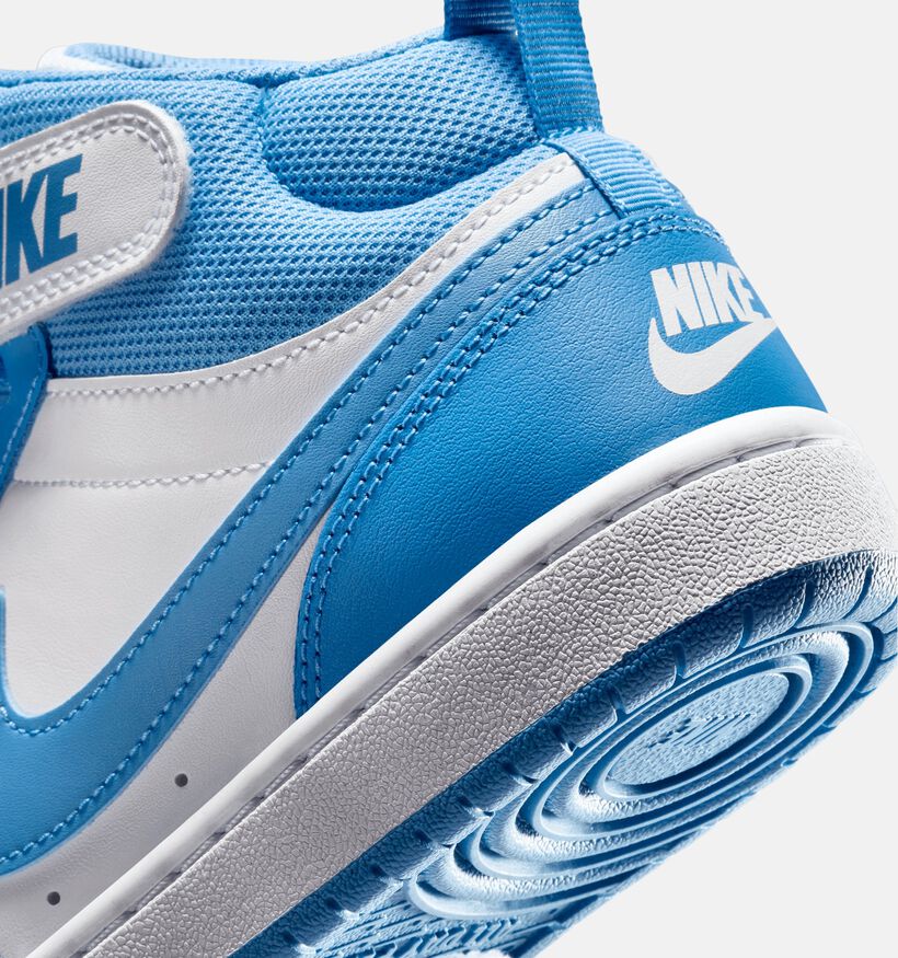 Nike Court Borough MID 2 GS Baskets en Bleu pour filles, garçons (350496)