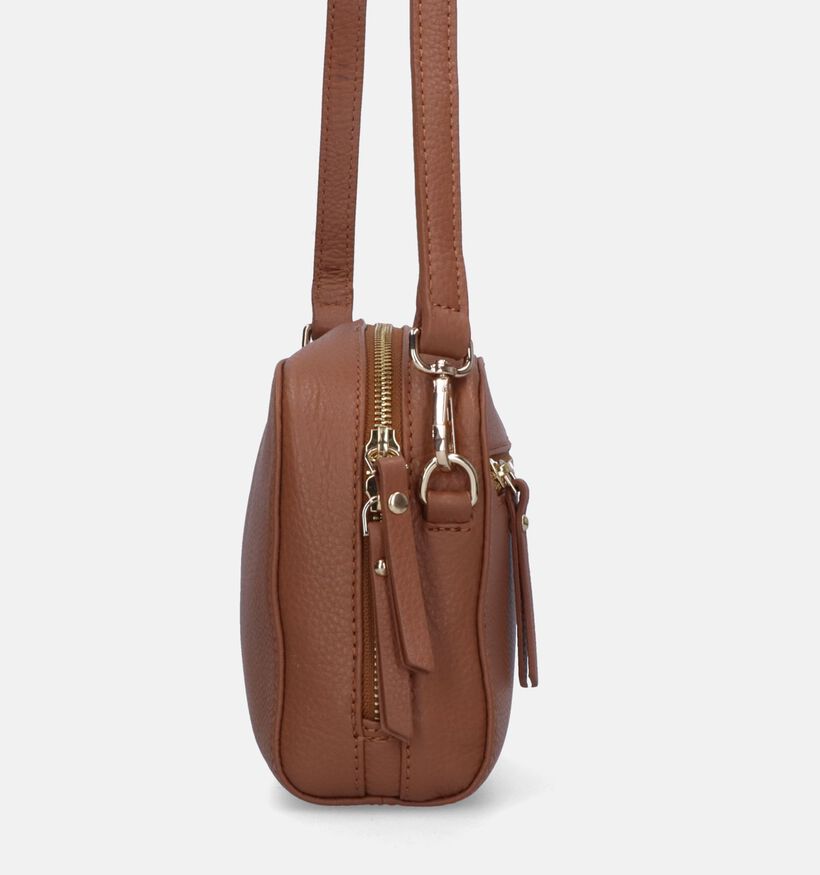 Crinkles Cognac Crossbodytas voor dames (365726)