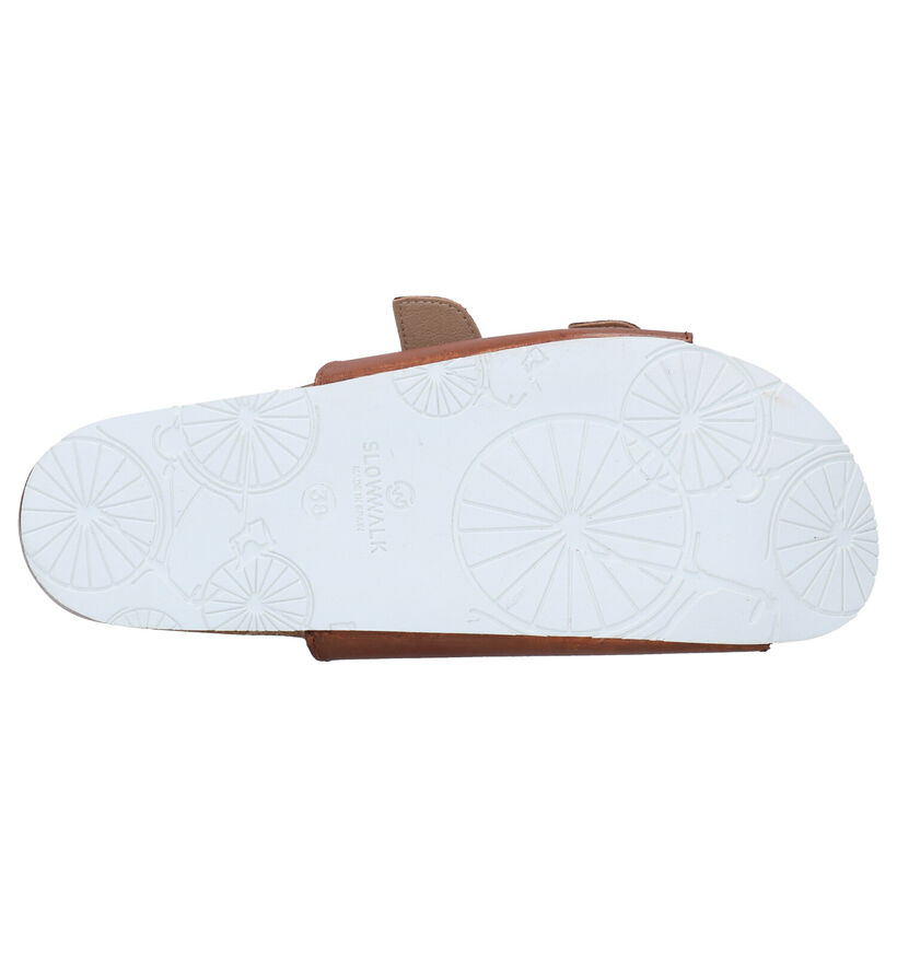 Slowwalk Biorvi Cognac Slippers in leer (270943)