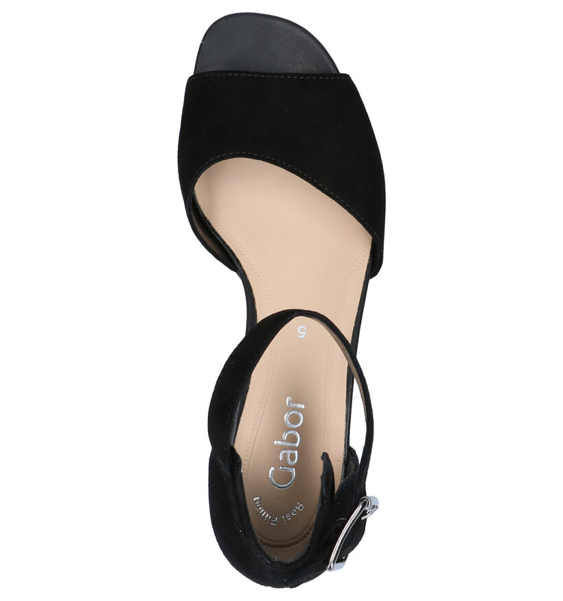 Gabor Best Fitting Sandales en Noir en nubuck (271745)