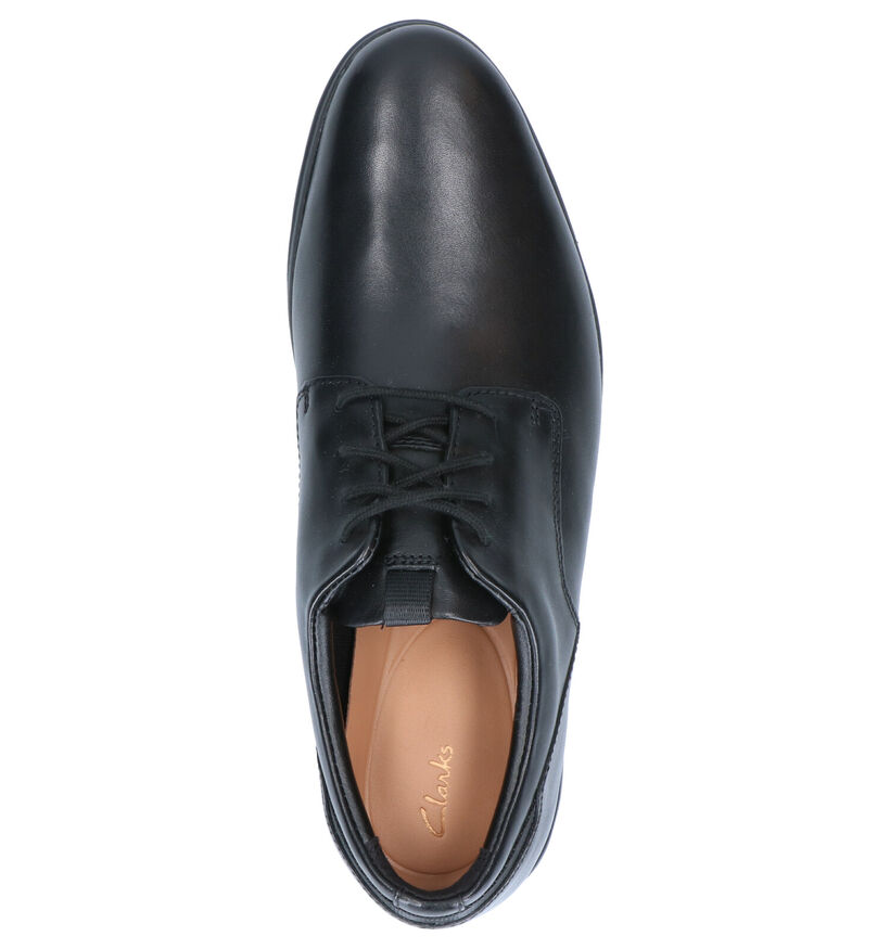 Clarks Vennor Walk Chaussures Habillées en Noir en cuir (265561)