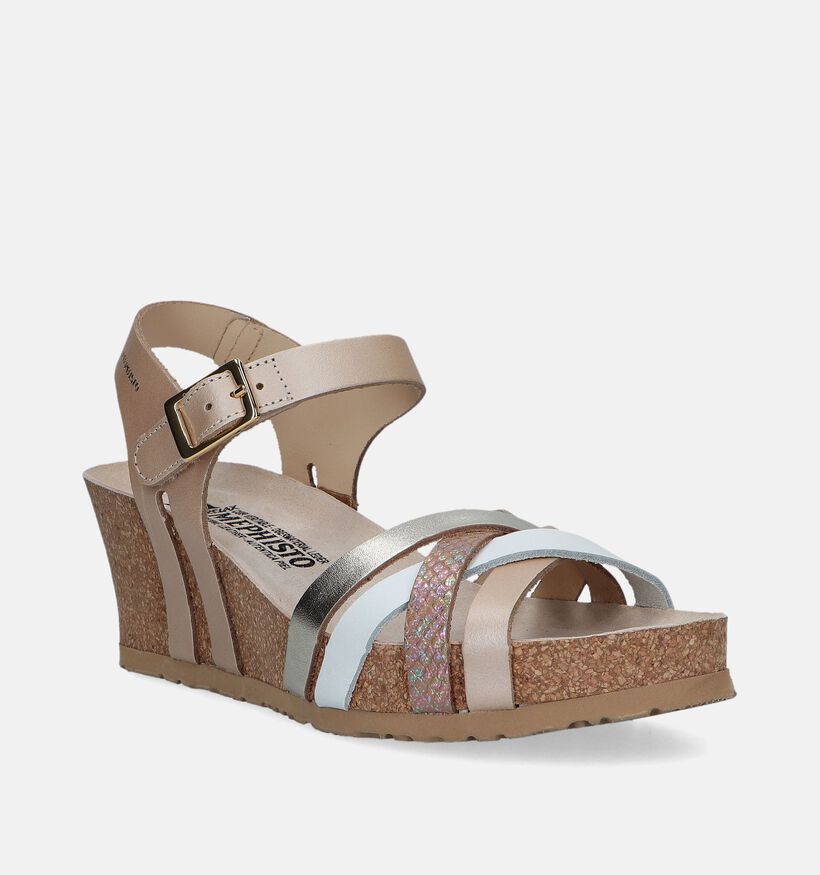 Mephisto Lanny Gouden Sandalen Met Sleehak voor dames (338982)