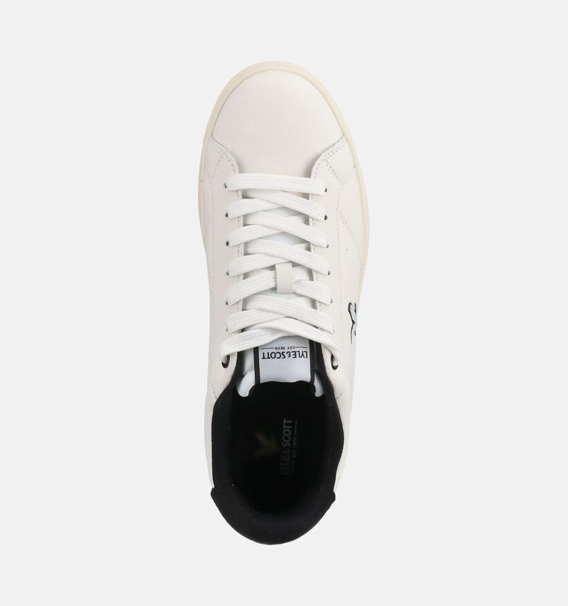 Lyle & Scott Elgin Baskets en Blanc pour hommes (378100) - pour semelles orthop&eacute;diques