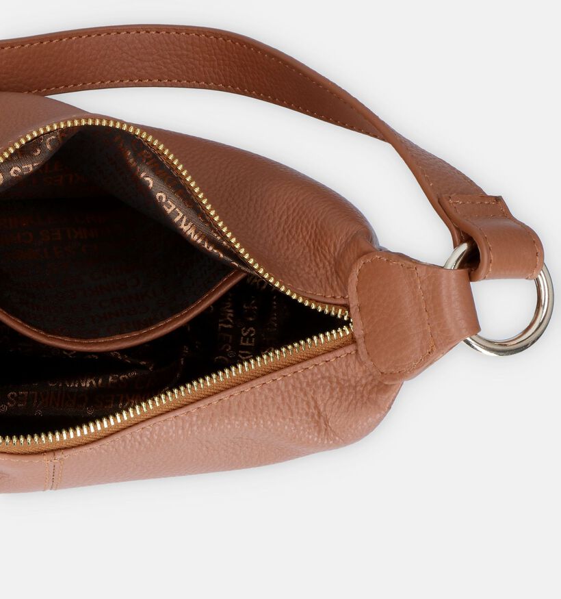 Crinkles Bruine Schoudertas voor dames (358521)