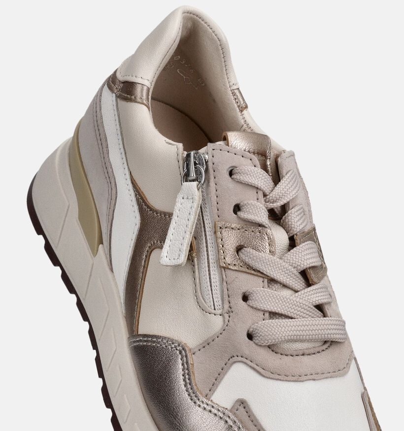 Gabor Baskets habill&eacute;es en Blanc pour femmes (368369) - pour semelles orthop&eacute;diques