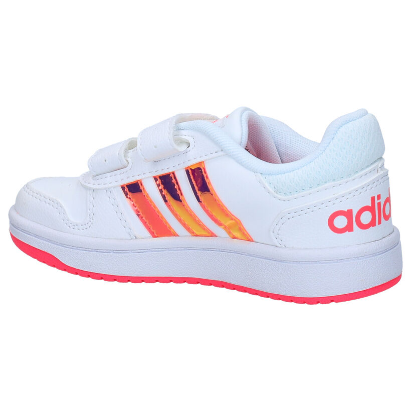 adidas Hoops Baskets en Blanc en simili cuir (284523)