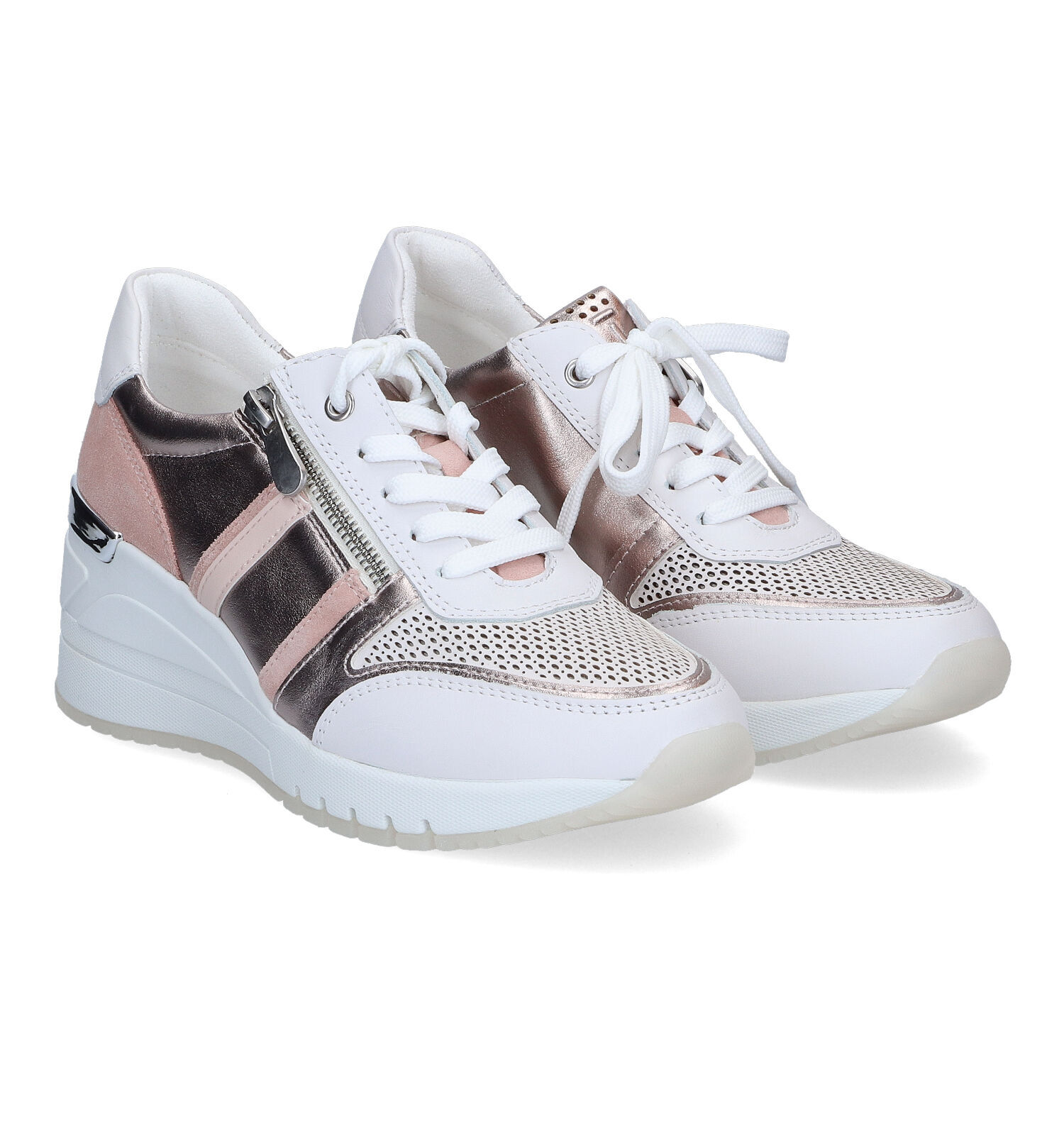 Marco Tozzi Witte Sneakers Dames Sneakers Online op TORFS.BE