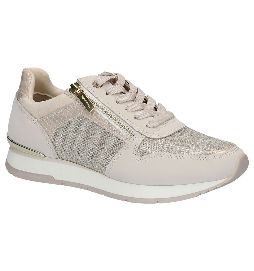 Tamaris Beige Sneakers in kunstleer (286291)