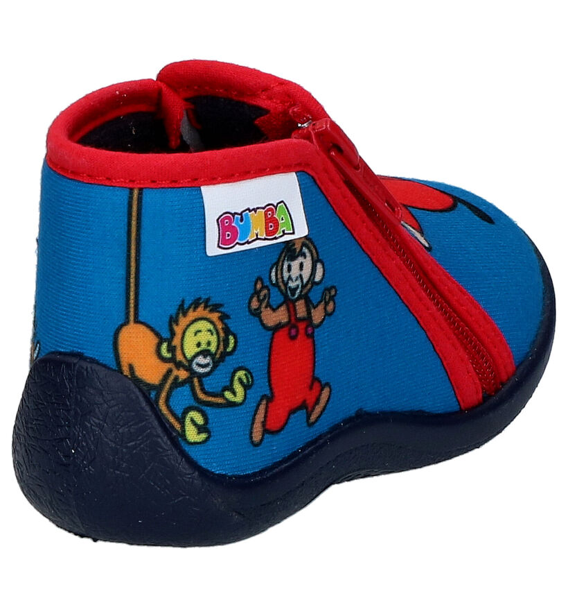 Bumba Pantoufles fermées en Bleu en textile (275765)