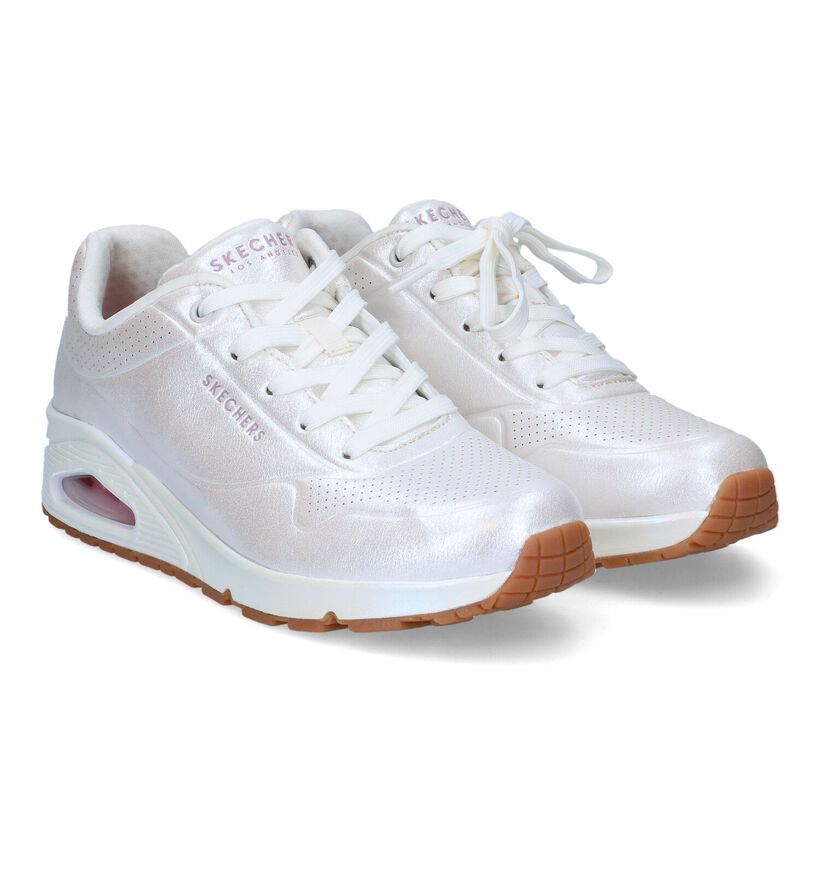 Skechers Uno Pearl Queen Baskets en Blanc pour femmes (352256) - pour semelles orthopédiques