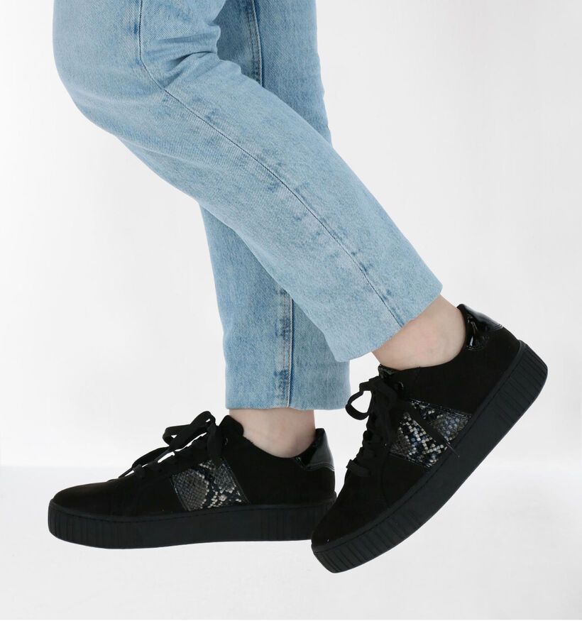 Youh! Baskets habillées en Noir en daim (277621)