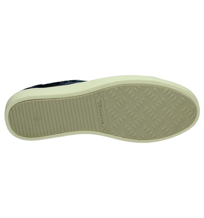 Tamaris Baskets basses en Bleu foncé en velours (199860)