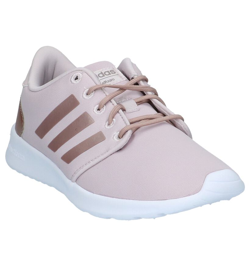 adidas Cloudfoam QT Racer Baskets en Rose en textile (208780)