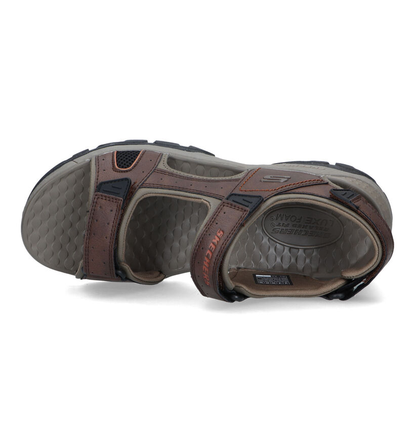 Skechers Tresmen bruine Sandalen in kunstleer (323035)