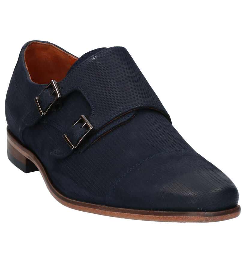 Van Lier Chaussures classiques en Bleu foncé en nubuck (272952)