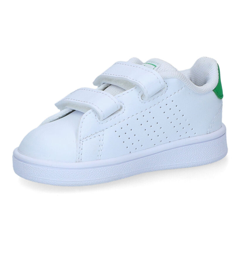 adidas Advantage Baskets en Blanc pour filles, garçons (350568) - pour semelles orthopédiques
