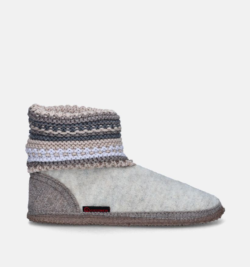 Giesswein Kiel Ecru Hoge pantoffels voor dames (349150)