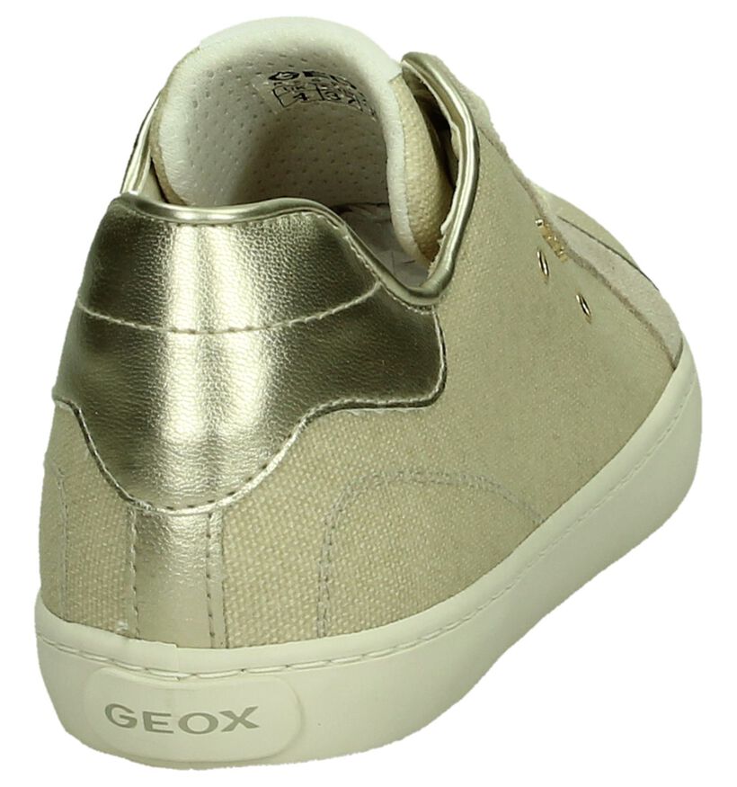 Geox Licht Beige Sneakers in stof (190701)
