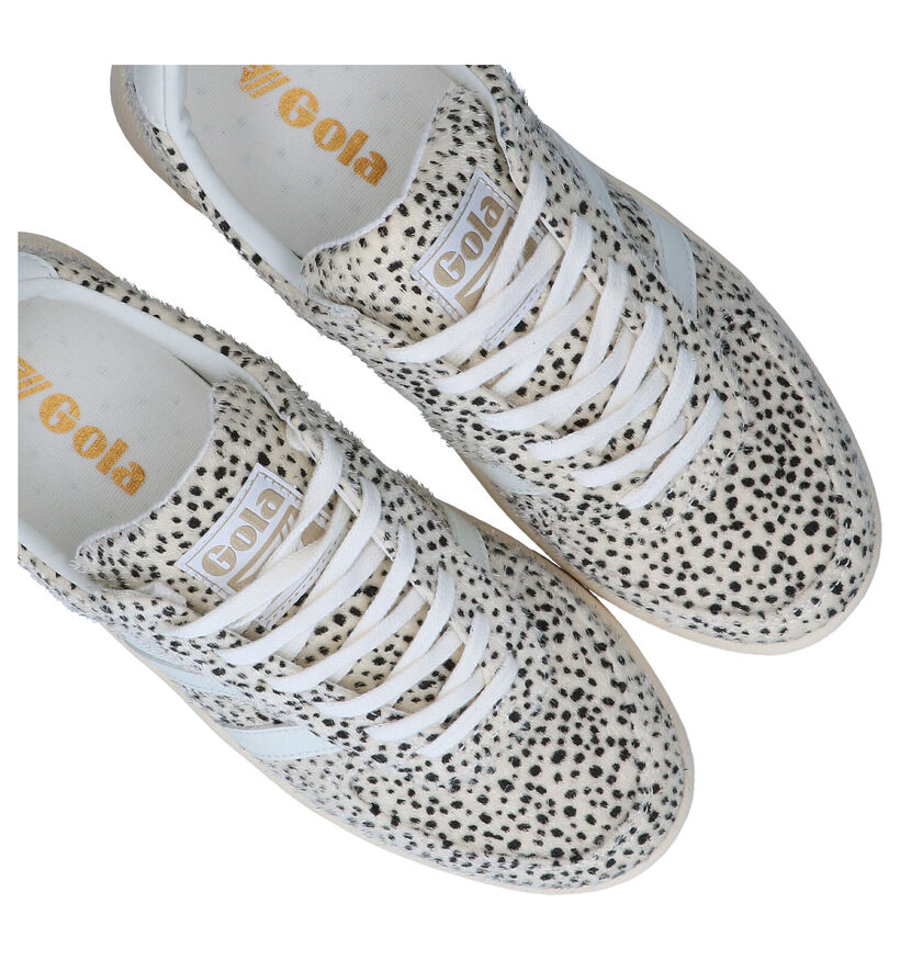 Gola Grandslam Cheetah Ecru Sneakers in stof (289562)