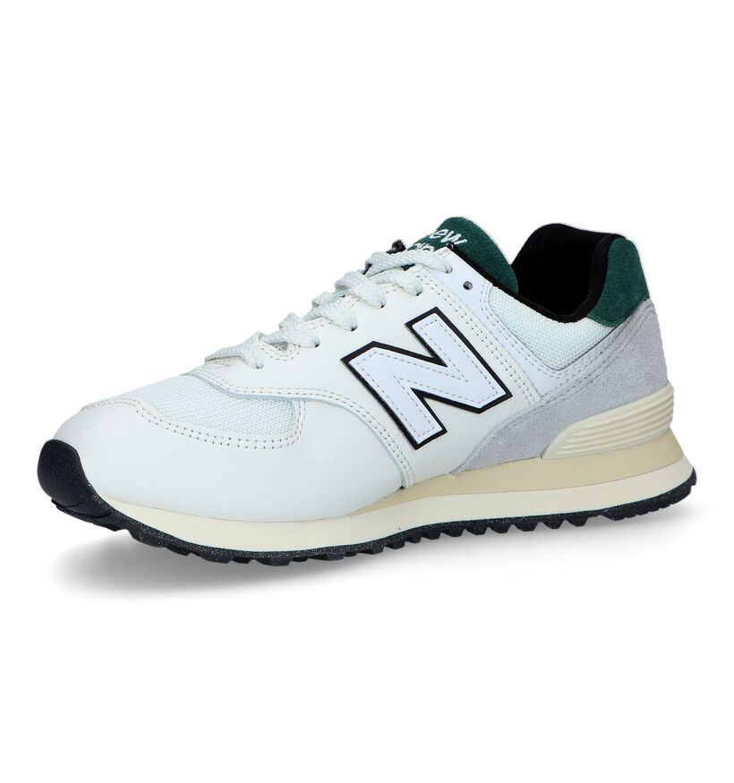 New Balance 574 Baskets en Blanc pour hommes (319188) - pour semelles orthopédiques