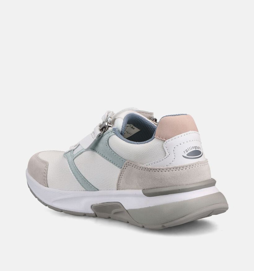 Gabor Rollingsoft Ecru Sneakers voor dames (368384) - geschikt voor steunzolen