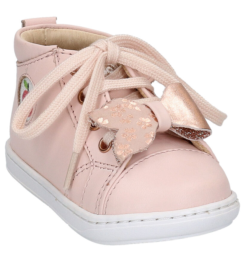 Shoo Pom Bouba Knot Chaussures à Lacets en Rose en cuir (268769)