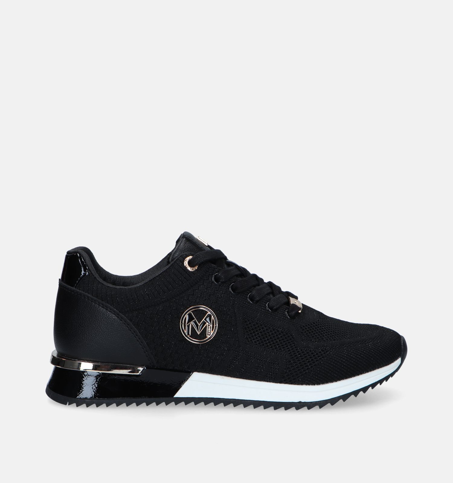 Mexx Gitte Glitter Zwarte Sneakers Dames Sneakers Online op TORFS.BE