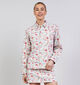Pieces Salume Denim Lichtbeige/Roze Hemd voor dames (369195)