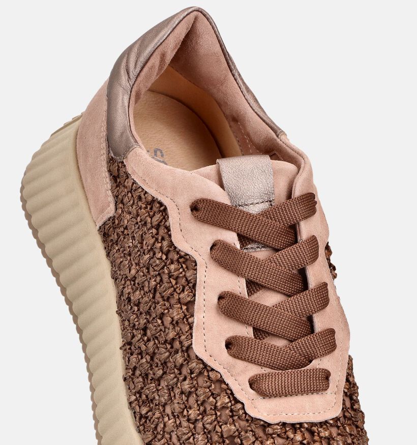 Softwaves Crochet Bruine Sneakers voor dames (373379) - geschikt voor steunzolen