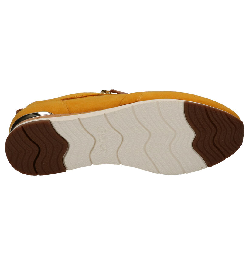 Best Fitting Chaussures à lacets en Jaune ocre en daim (275212)