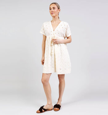 Rue Mazarine Kleedjes Wit/Roze