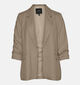 Vero Moda Curve Frida 3/4 Blazer en Beige pour femmes (362583)
