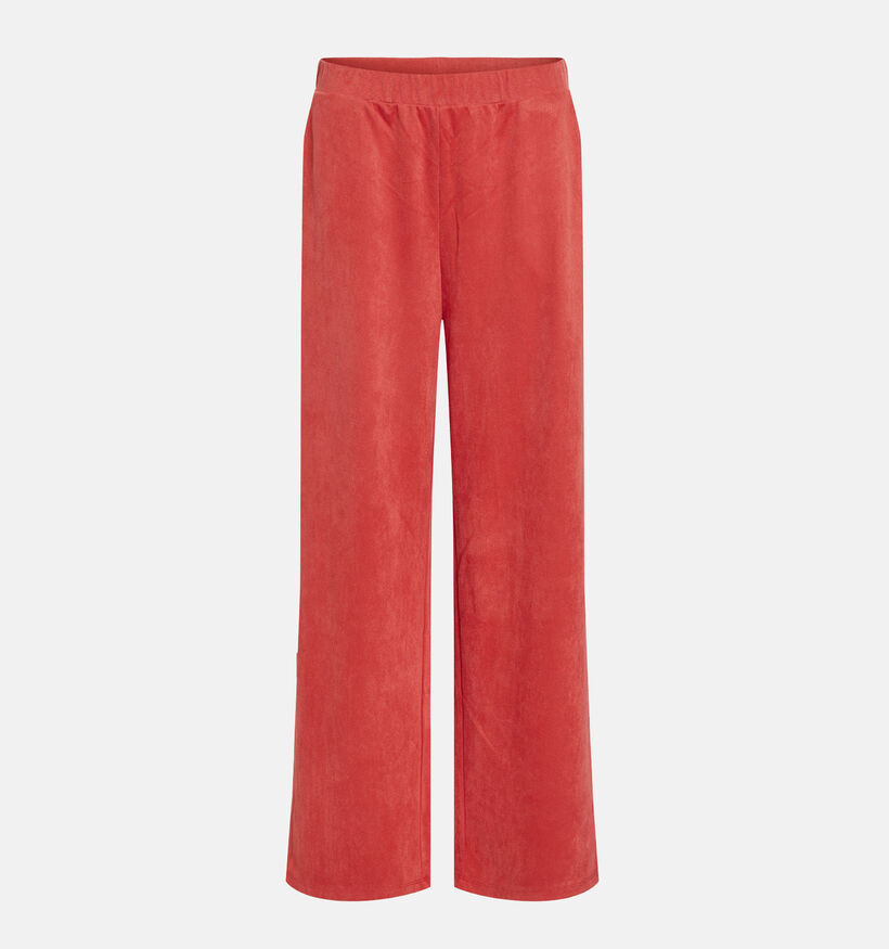 Vila Pantalon classique en Rouge pour femmes (374843)