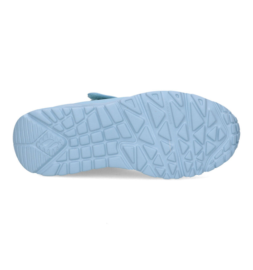 Skechers Lite Frosty Vibe Baskets en Bleu pour filles (345363)