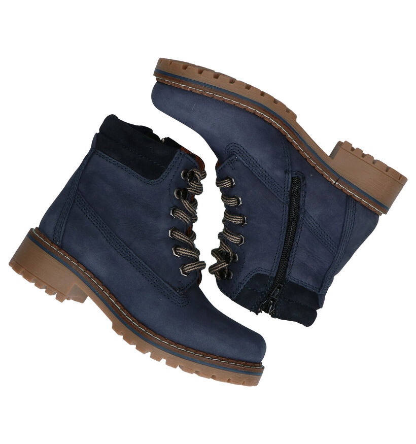 Dazzle Bottines robustes en Bleu foncé en nubuck (278836)