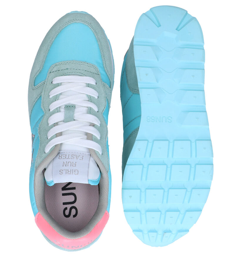 Sun 68 Ally Solid Nylon Fuchsia Sneakers in nubuck (304668)
