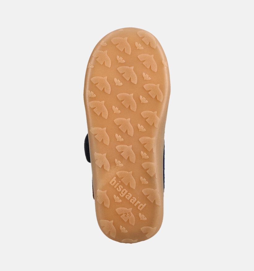 Bisgaard Pantoufles en Bleu fonc&eacute; pour filles, gar&ccedil;ons (381031) - pour semelles orthop&eacute;diques